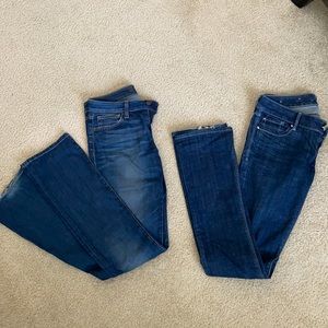 Mini boot cut jeans, set of 2